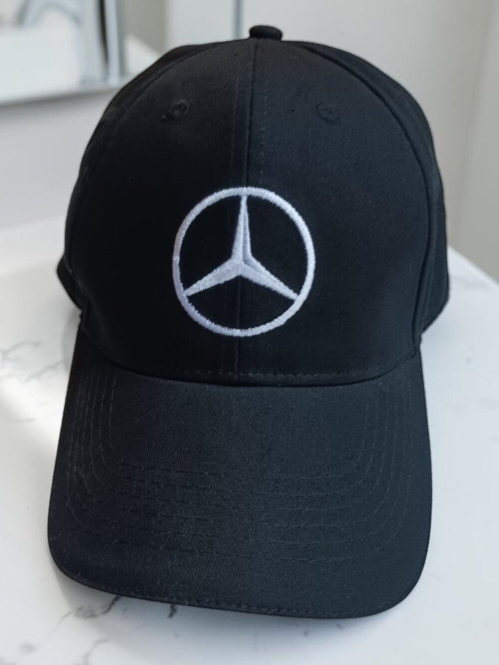 Mercedes-Benz Collection Black Logo Baseball Cap Adjustable Cotton NWOT